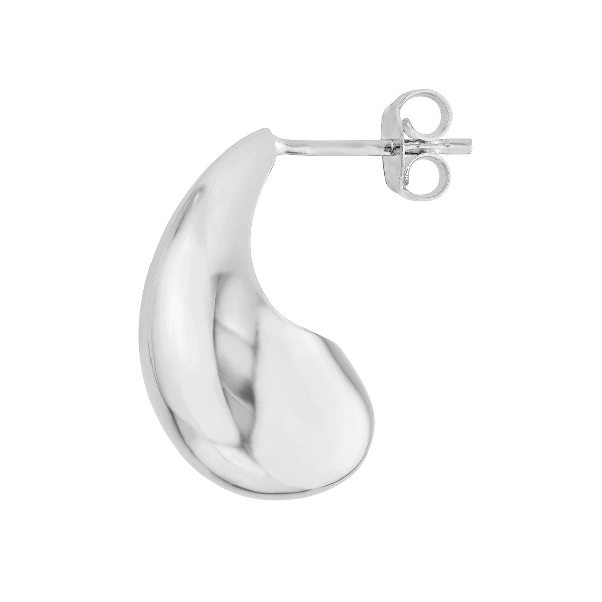 Birmingham Jewelry - 14K Yellow Gold Teardrop Dome Earrings - Birmingham Jewelry