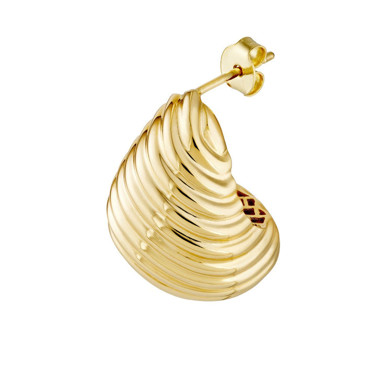 Birmingham Jewelry - 14K Yellow Gold Teardrop Graduated Swirl Earrings - Birmingham Jewelry