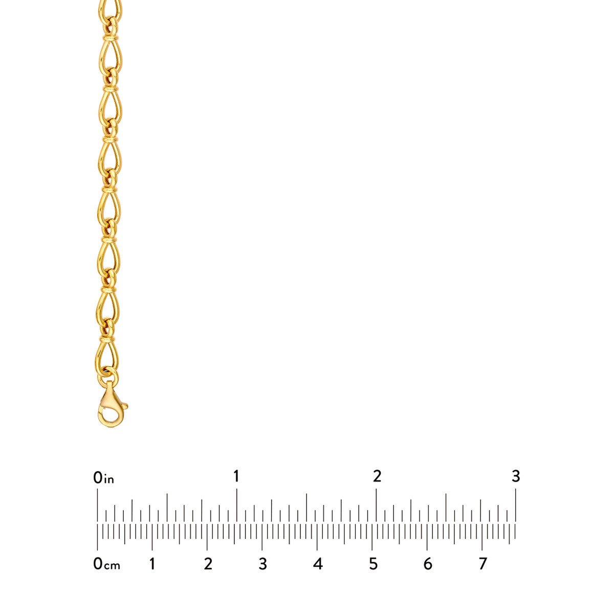 Birmingham Jewelry - 14K Yellow Gold Teardrop Link Chain - Birmingham Jewelry