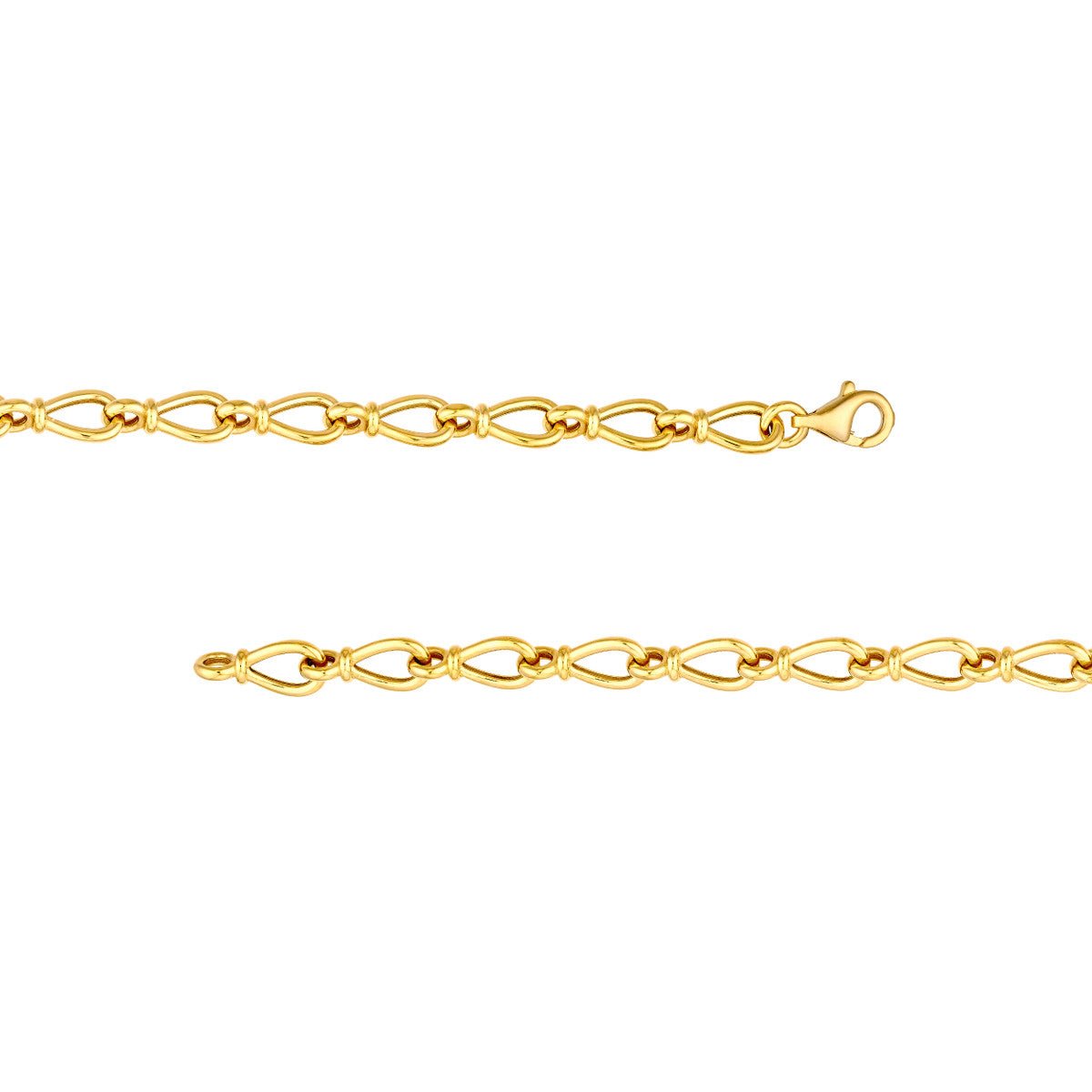 Birmingham Jewelry - 14K Yellow Gold Teardrop Link Chain - Birmingham Jewelry