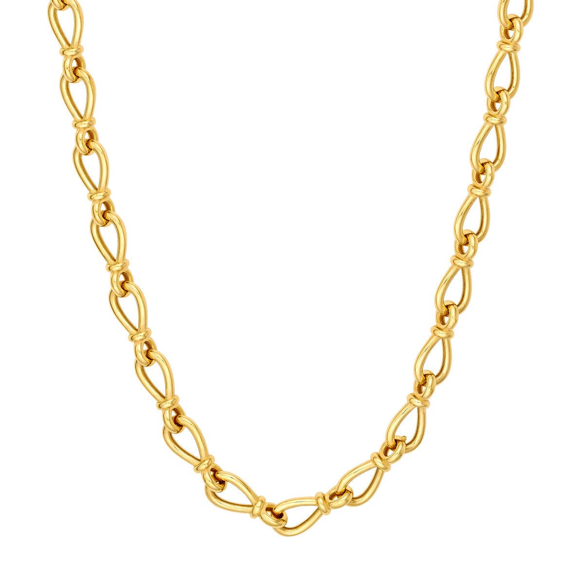 Birmingham Jewelry - 14K Yellow Gold Teardrop Link Chain - Birmingham Jewelry