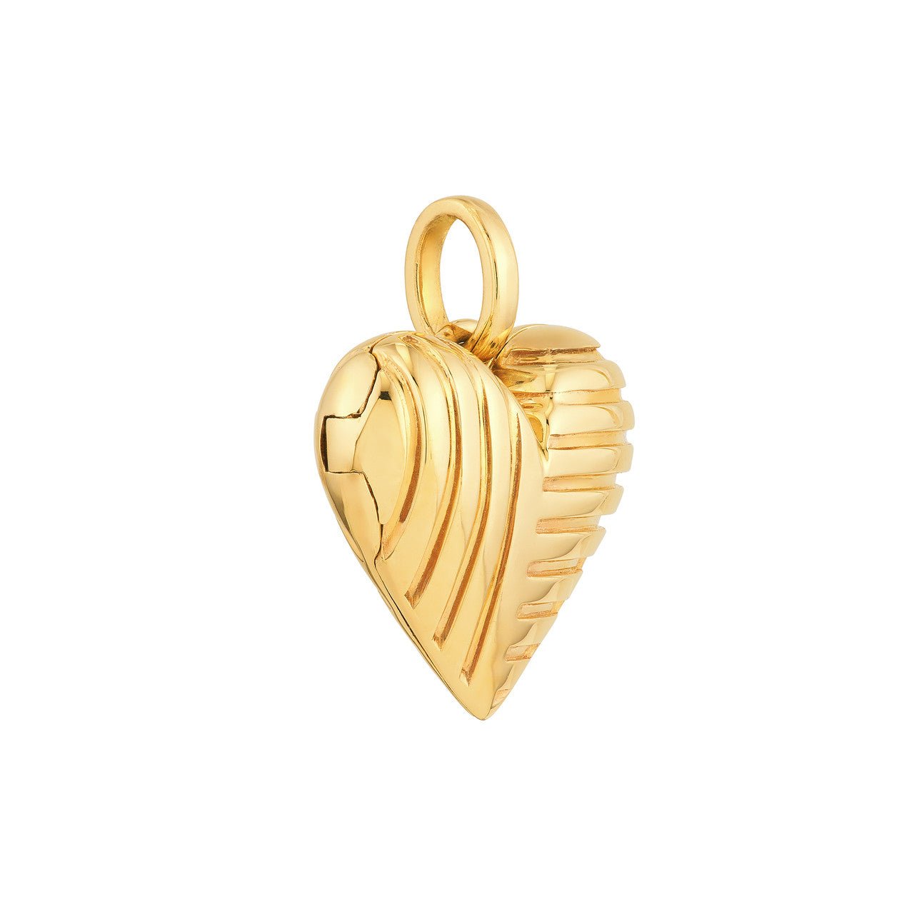 Birmingham Jewelry - 14K Yellow Gold Textured Heart Locket - Birmingham Jewelry