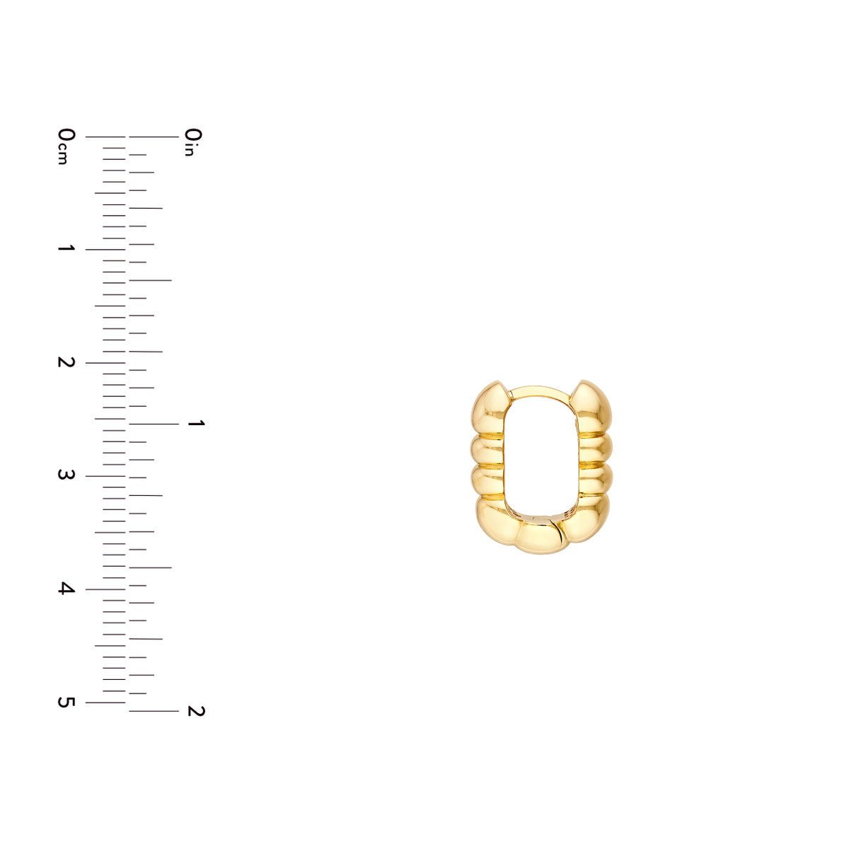 Birmingham Jewelry - 14K Yellow Gold Textured Huggies - Birmingham Jewelry