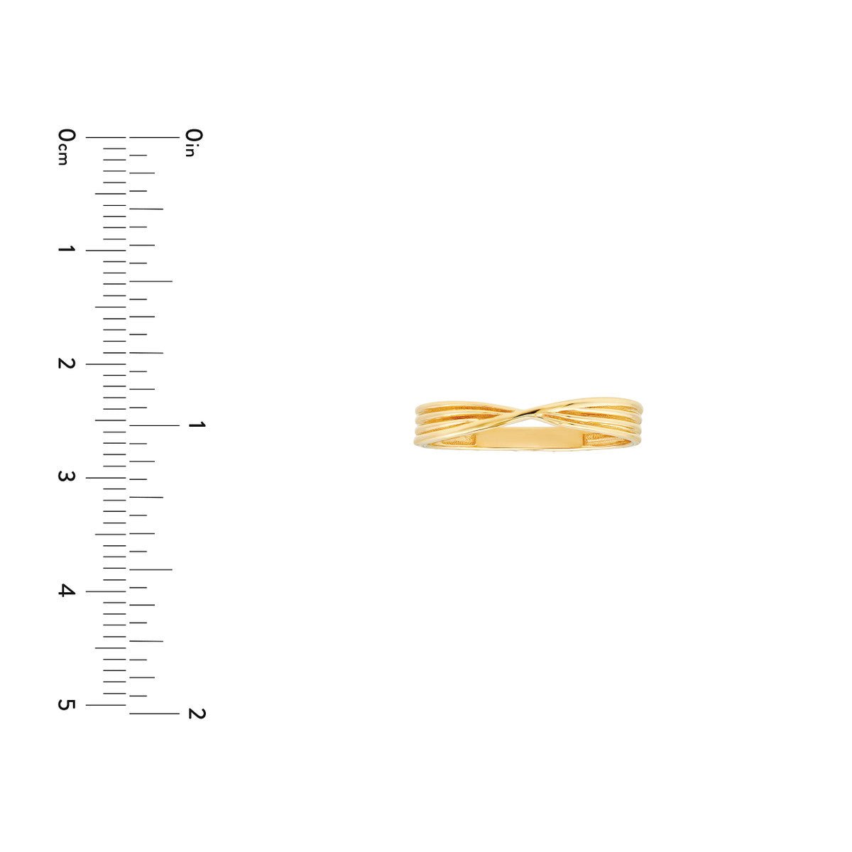 Birmingham Jewelry - 14K Yellow Gold Textured Pinched Band - Birmingham Jewelry