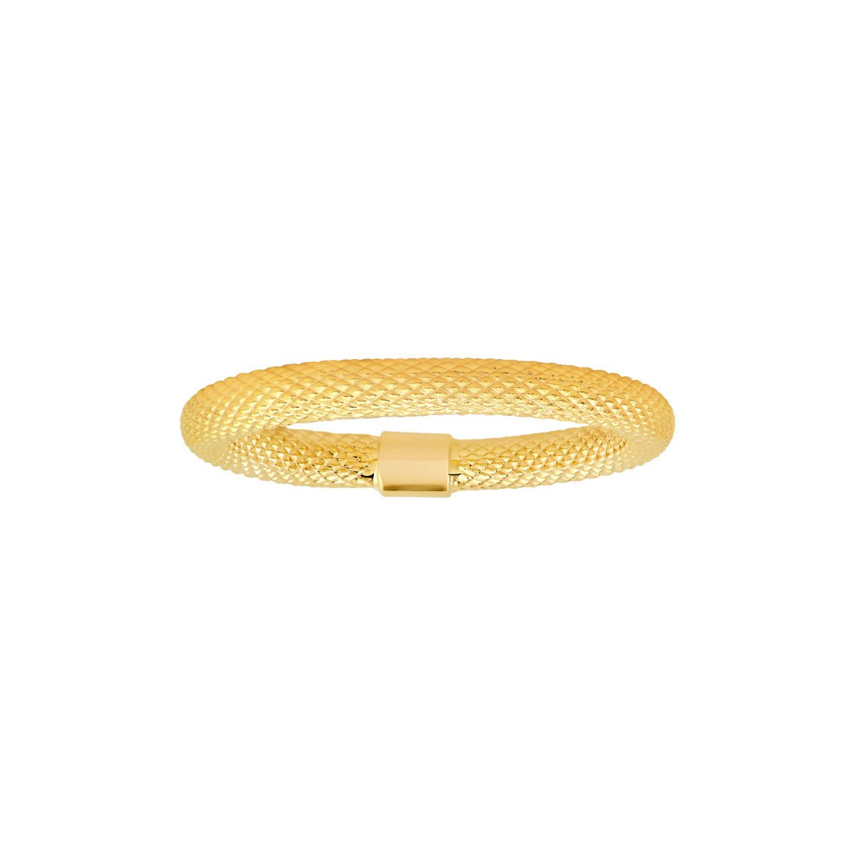Birmingham Jewelry - 14K Yellow Gold Textured Tube Ring - Birmingham Jewelry