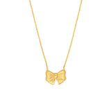 Birmingham Jewelry - 14K Yellow Gold Tied Bow Necklace - Birmingham Jewelry