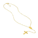 Birmingham Jewelry - 14K Yellow Gold Traditional Rosary Necklace with Cross - Birmingham Jewelry