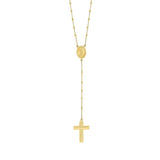 Birmingham Jewelry - 14K Yellow Gold Traditional Rosary Necklace with Cross - Birmingham Jewelry