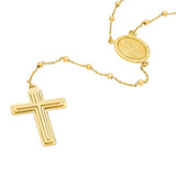 Birmingham Jewelry - 14K Yellow Gold Traditional Rosary Necklace with Cross - Birmingham Jewelry