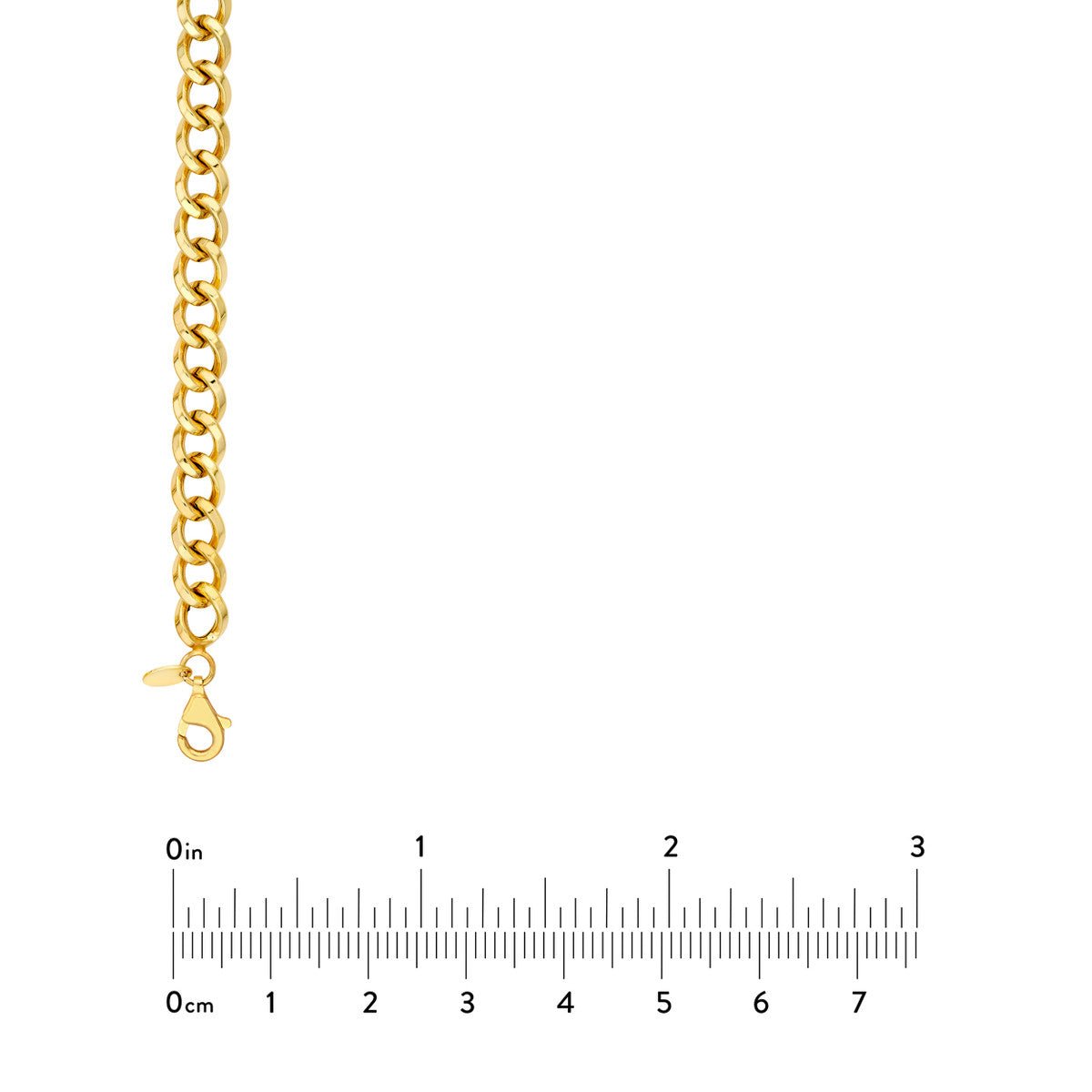 Birmingham Jewelry - 14K Yellow Gold Triangular Tube Curb Link Chain - Birmingham Jewelry