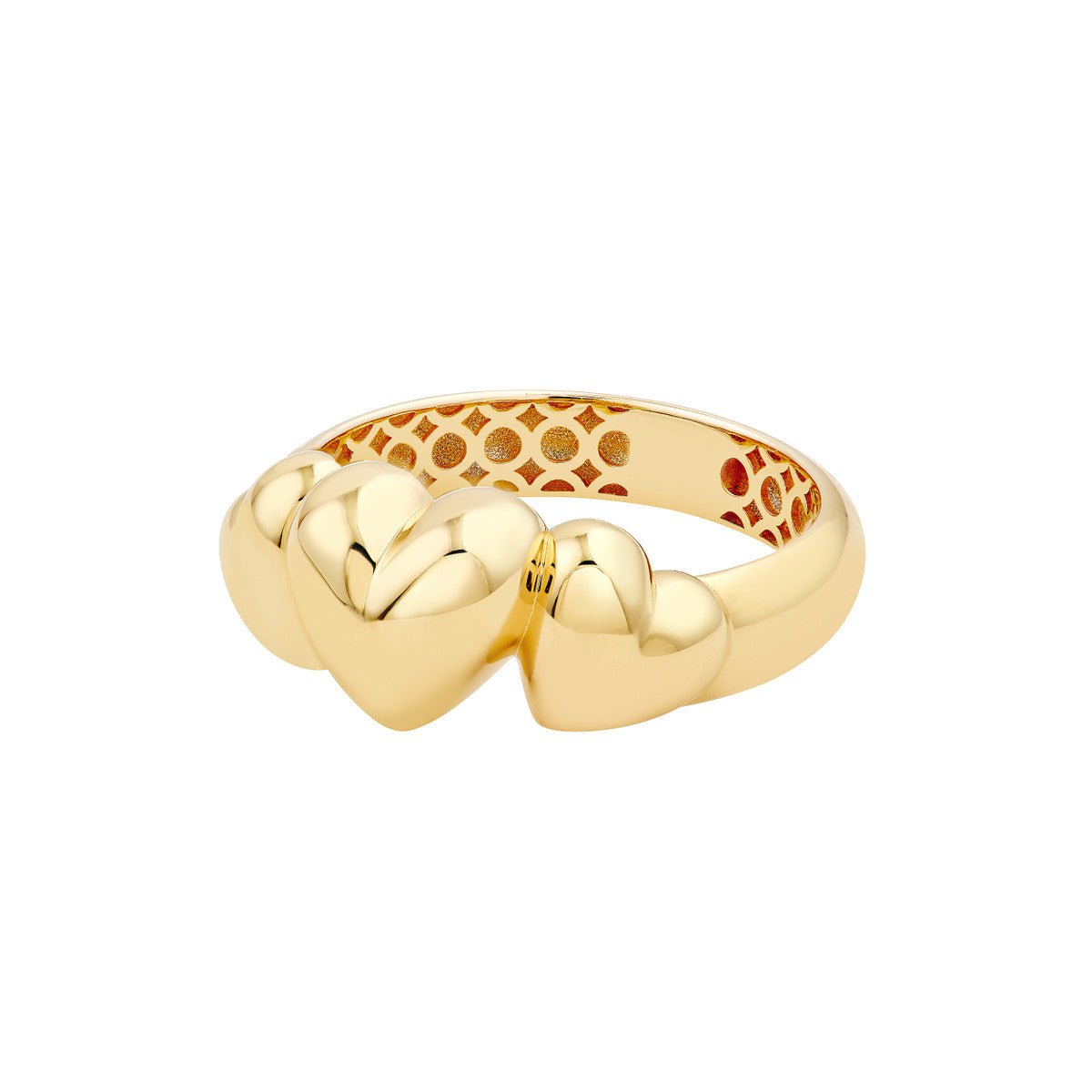 Birmingham Jewelry - 14K Yellow Gold Triple Hearts Ring - Birmingham Jewelry