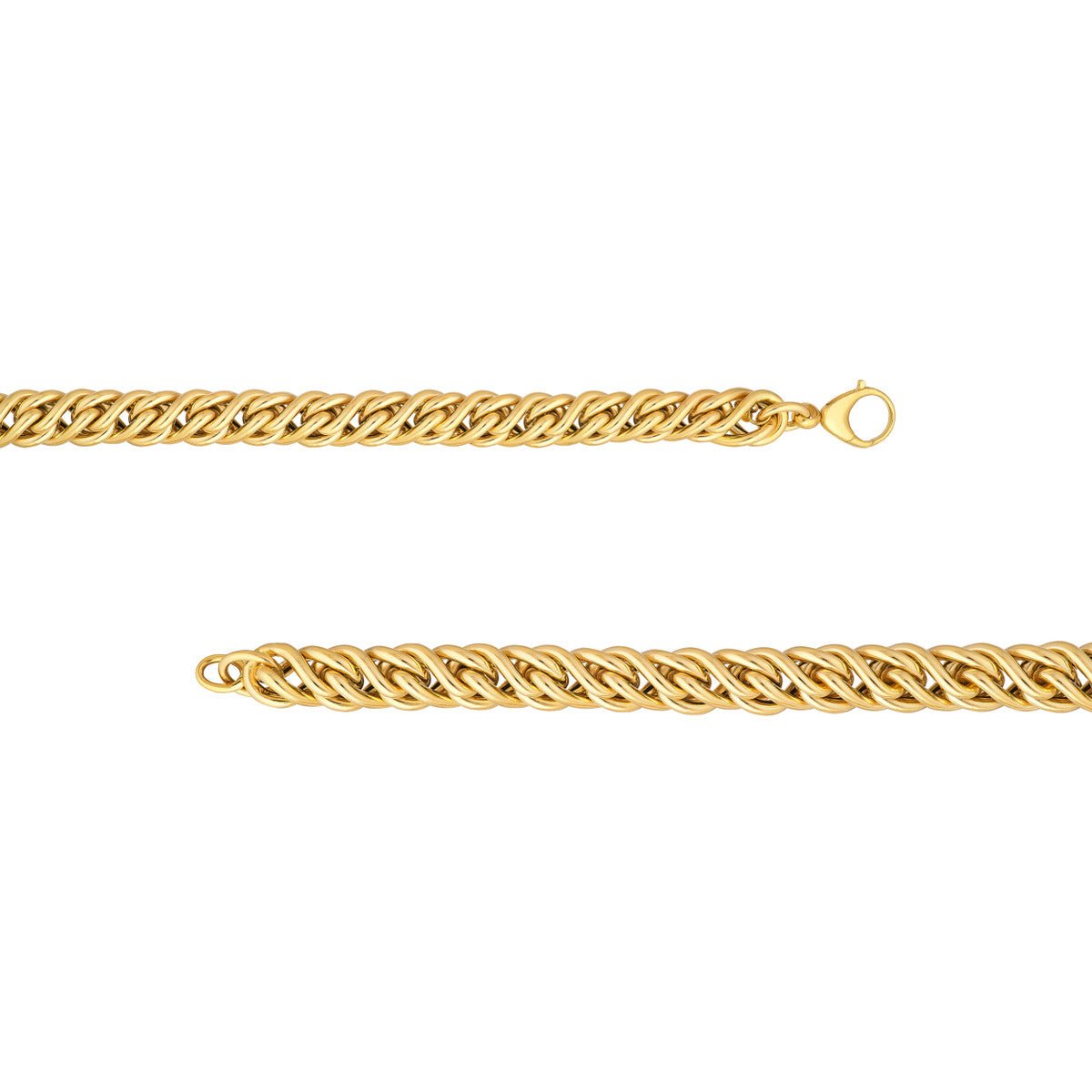 14K Yellow Gold Twisted Cable Chain Bracelet Birmingham Jewelry Bracelet Birmingham Jewelry 