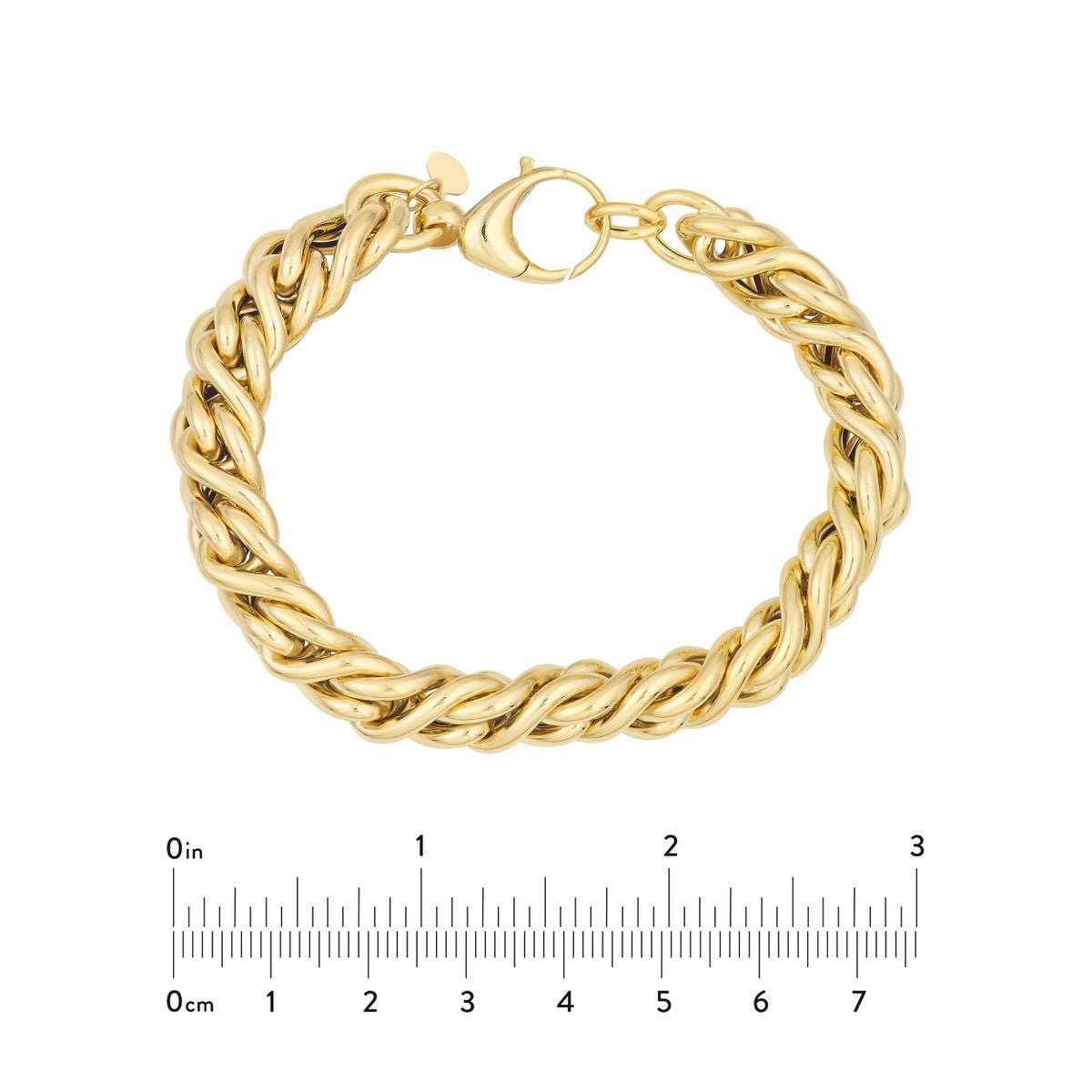 14K Yellow Gold Twisted Cable Chain Bracelet Birmingham Jewelry Bracelet Birmingham Jewelry 