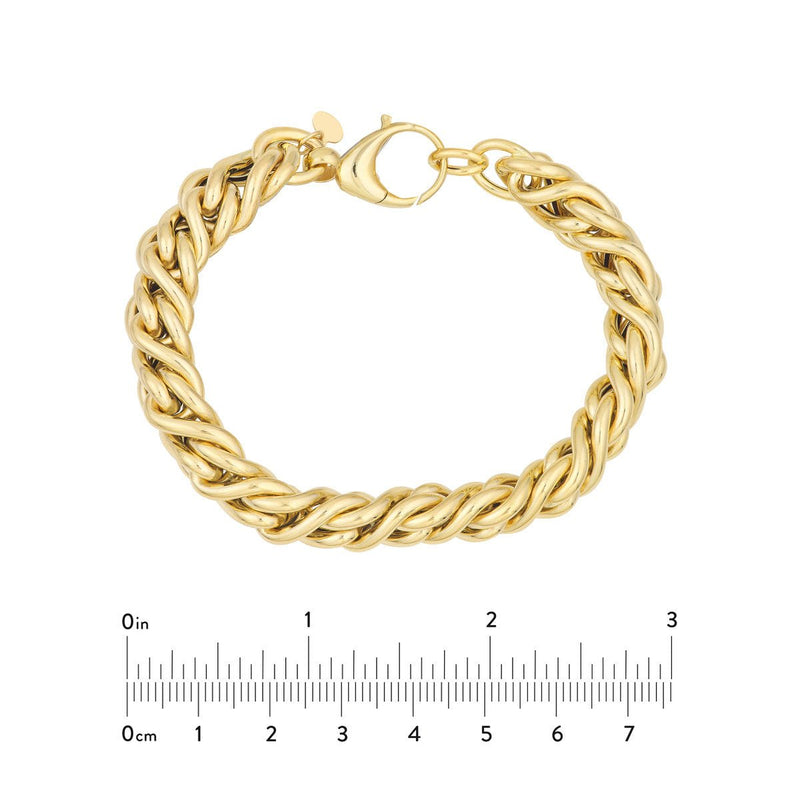 Birmingham Jewelry - 14K Yellow Gold Twisted Cable Chain Bracelet - Birmingham Jewelry