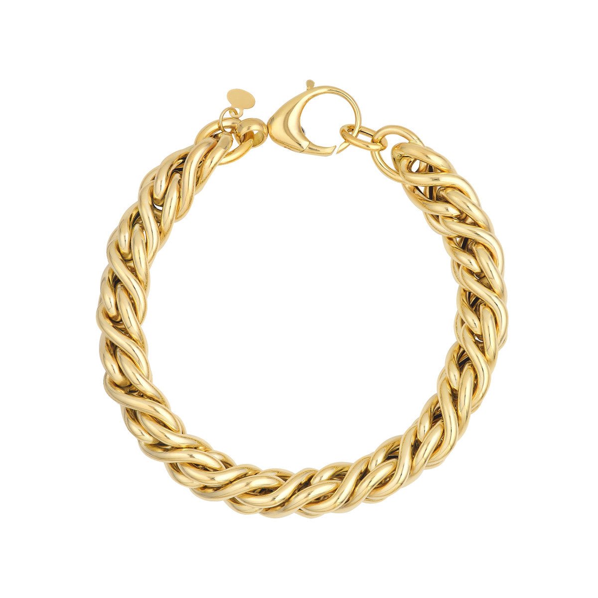 14K Yellow Gold Twisted Cable Chain Bracelet Birmingham Jewelry Bracelet Birmingham Jewelry 