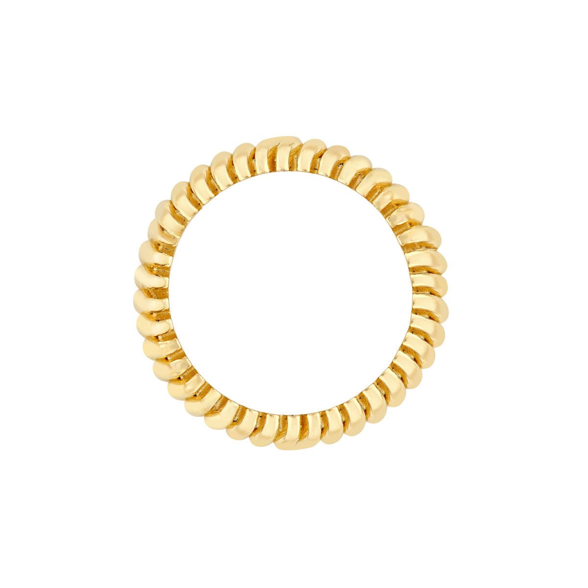 Birmingham Jewelry - 14K Yellow Gold Wavy Design Band Ring - Birmingham Jewelry