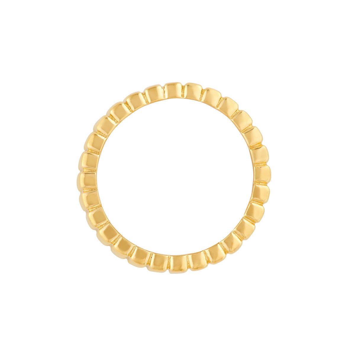Birmingham Jewelry - 14K Yellow Gold Wide Ridge Ribbed Band - Birmingham Jewelry