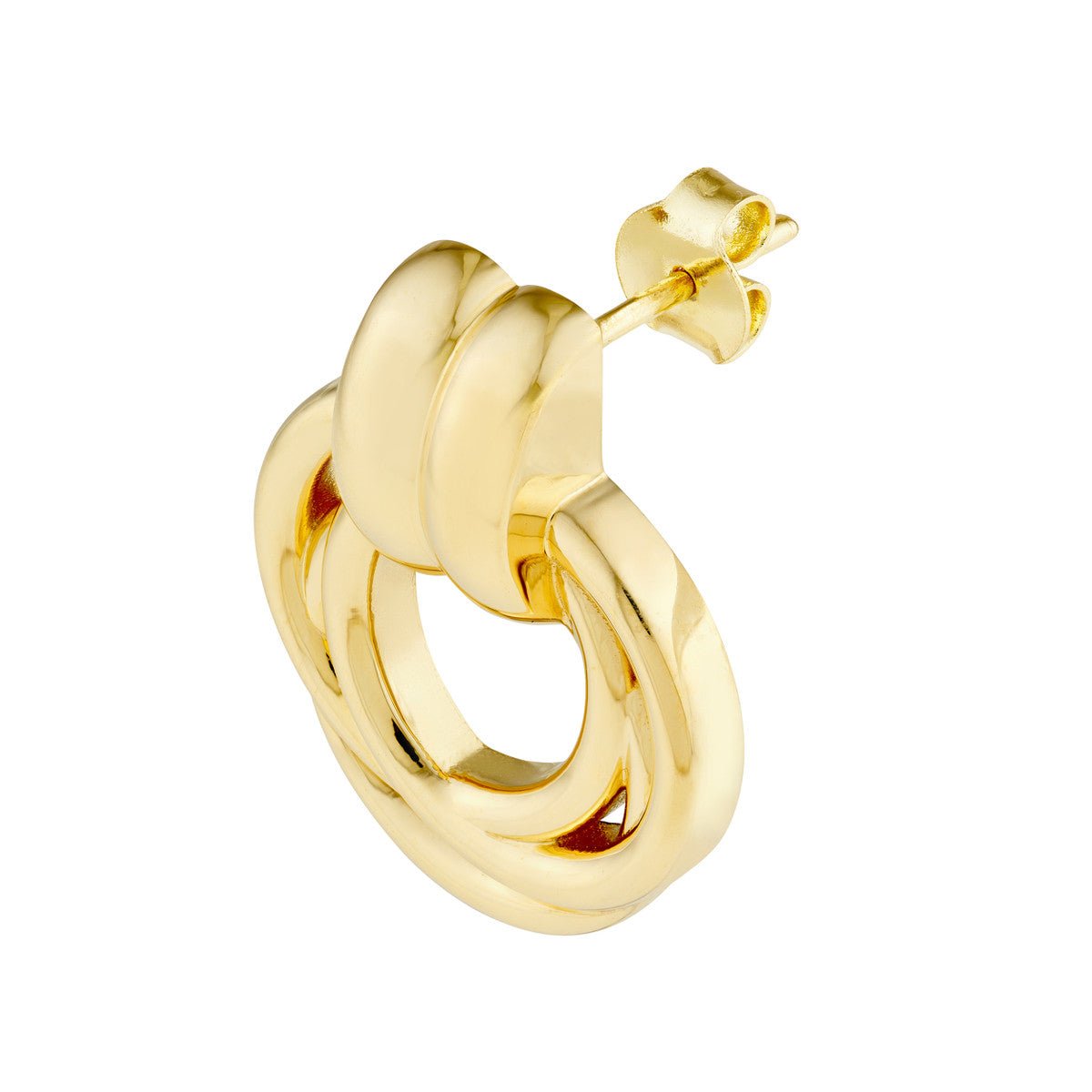 14K Yellow Polished Triple Hoop Dangle Earrings Birmingham Jewelry Earrings Birmingham Jewelry 