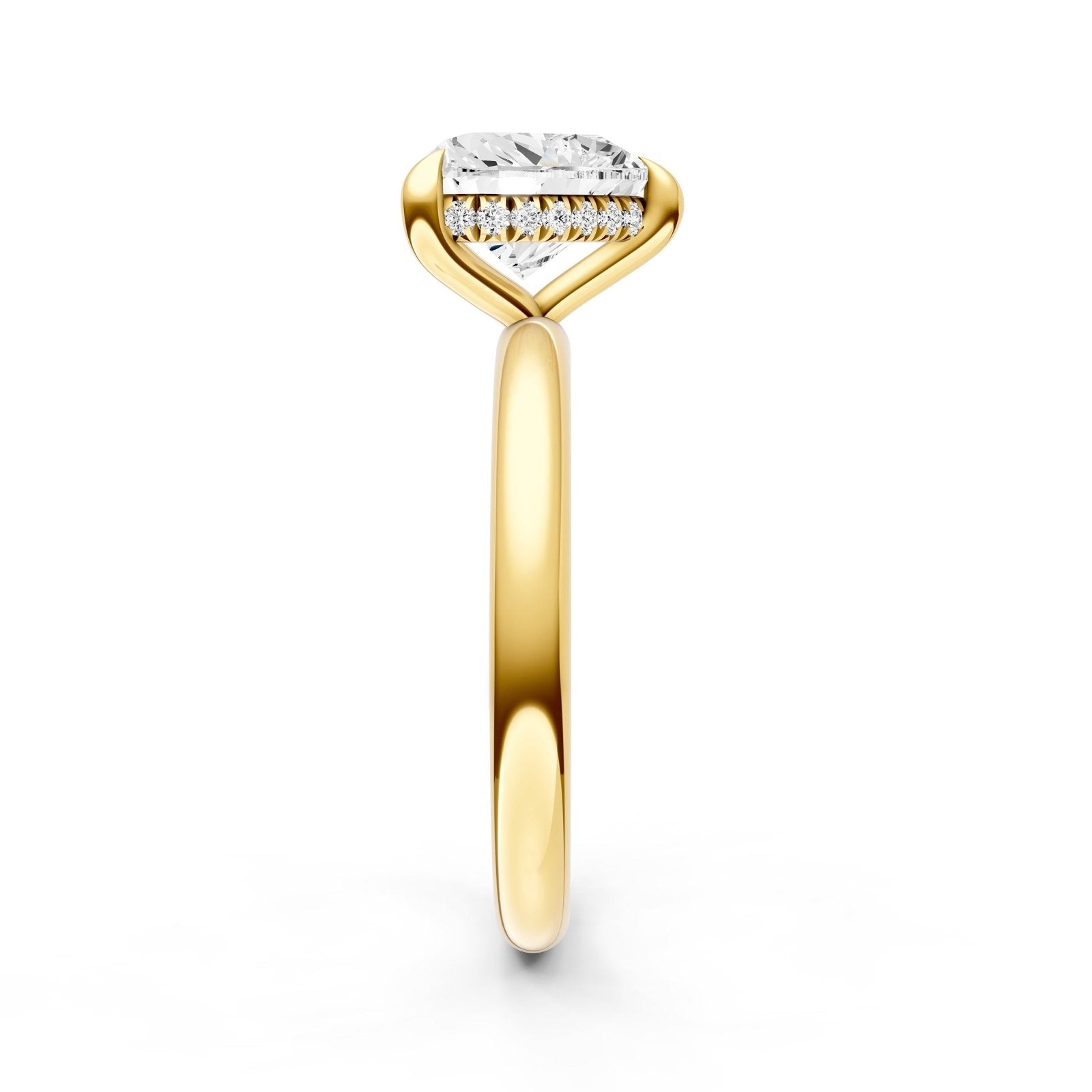 Birmingham Jewelry - Classic Hidden Halo Engagement Ring (Heart Shape) - Birmingham Jewelry