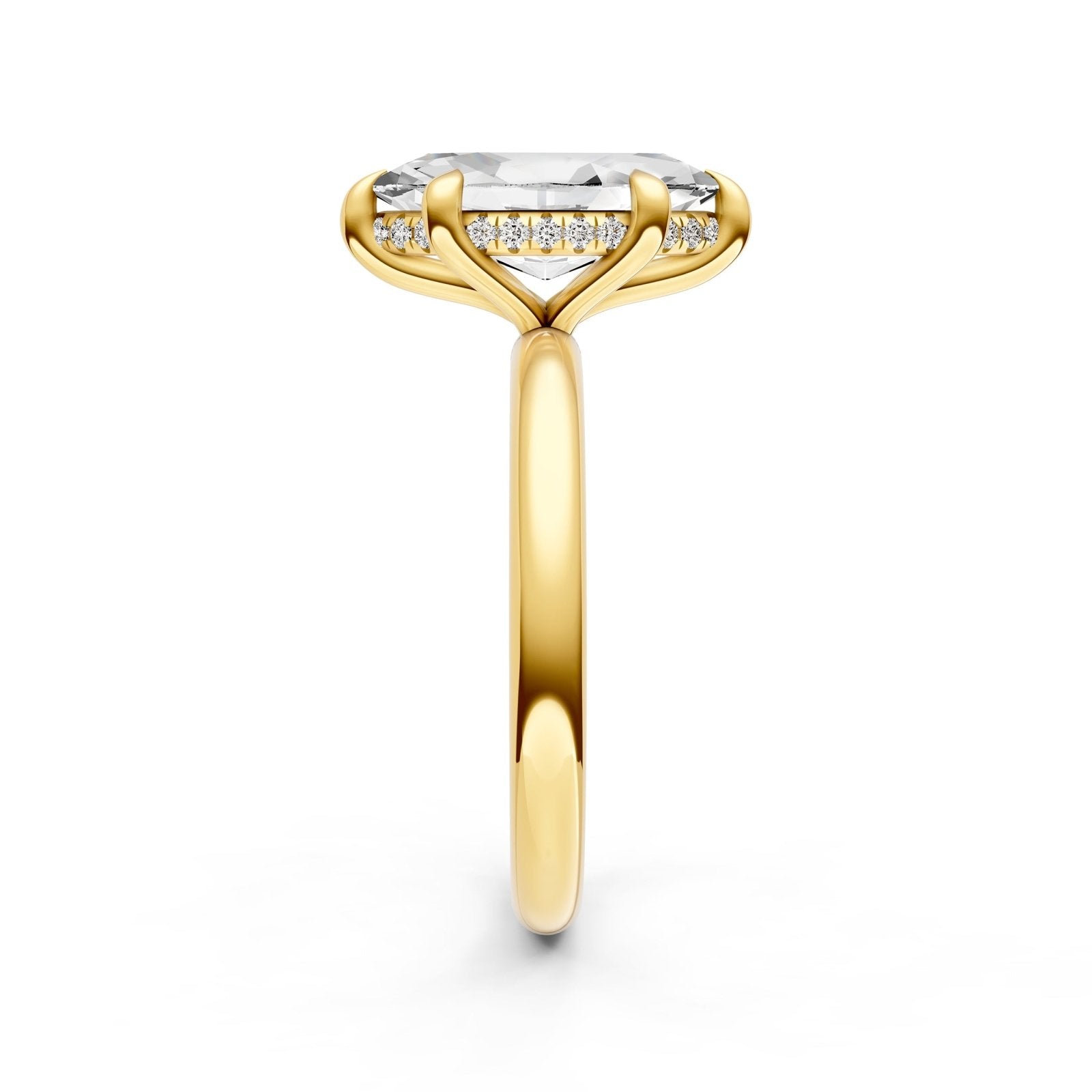 Birmingham Jewelry - Classic Hidden Halo Engagement Ring (Marquise) - Birmingham Jewelry