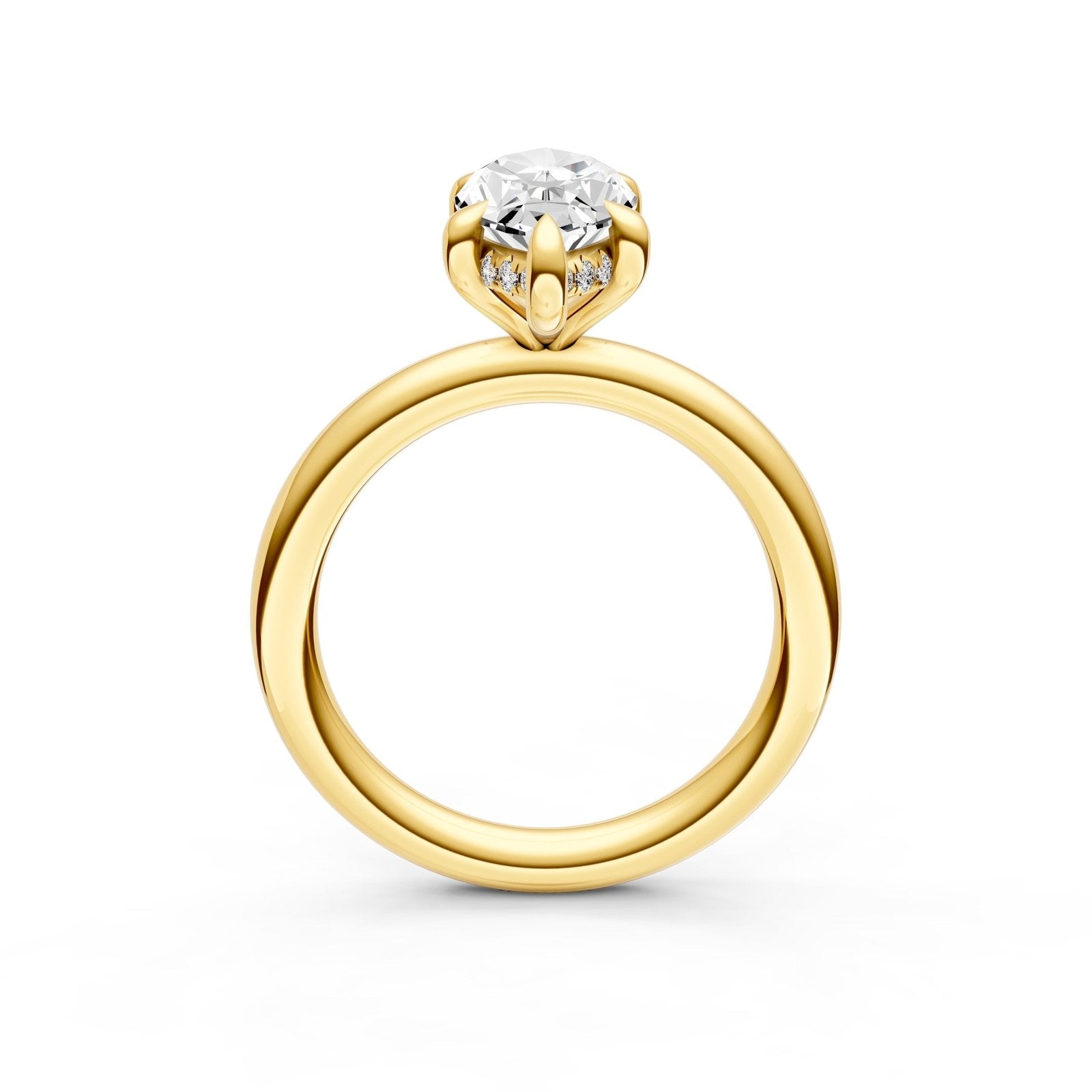 Birmingham Jewelry - Classic Hidden Halo Engagement Ring (Marquise) - Birmingham Jewelry