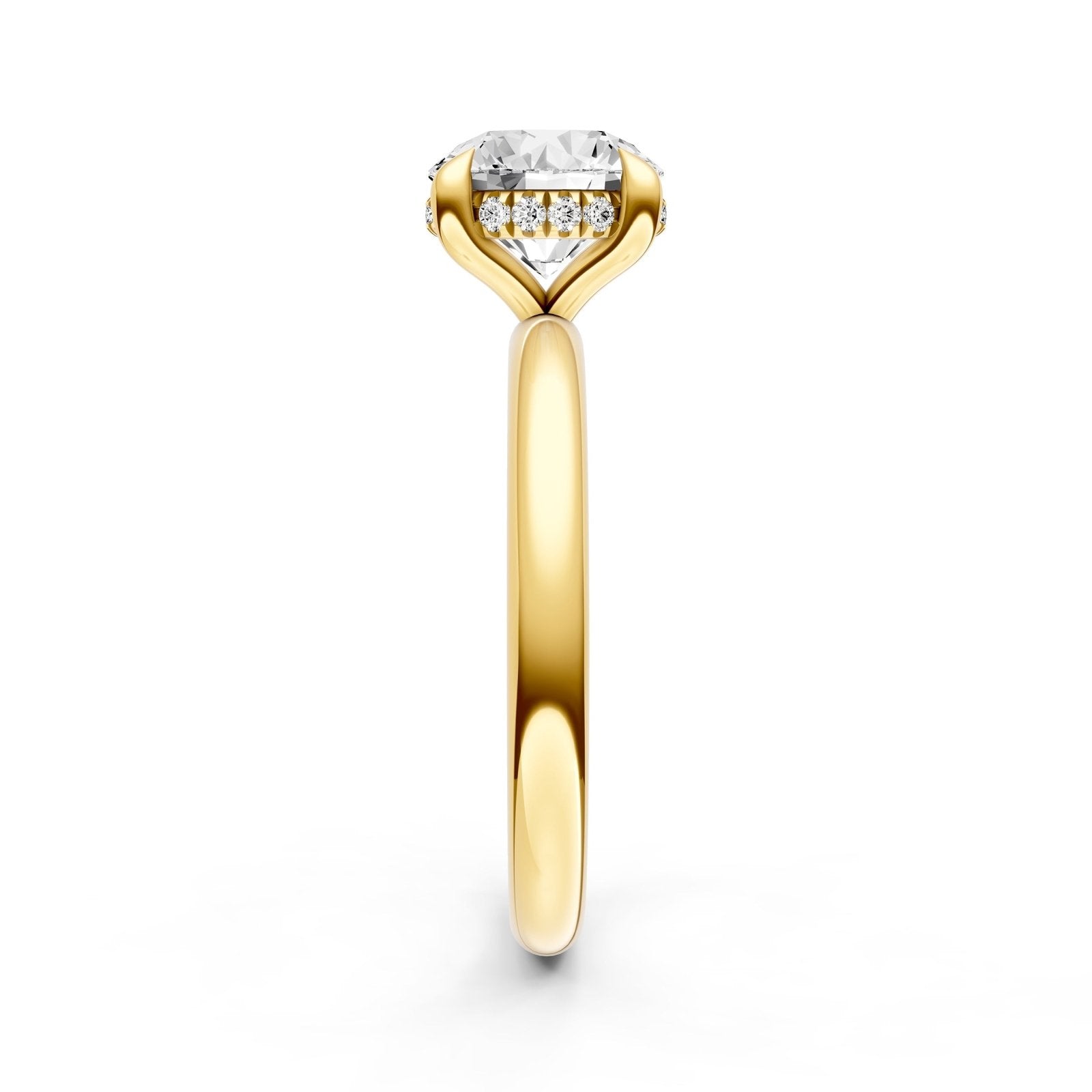 Birmingham Jewelry - Classic Hidden Halo Engagement Ring (Round) - Birmingham Jewelry