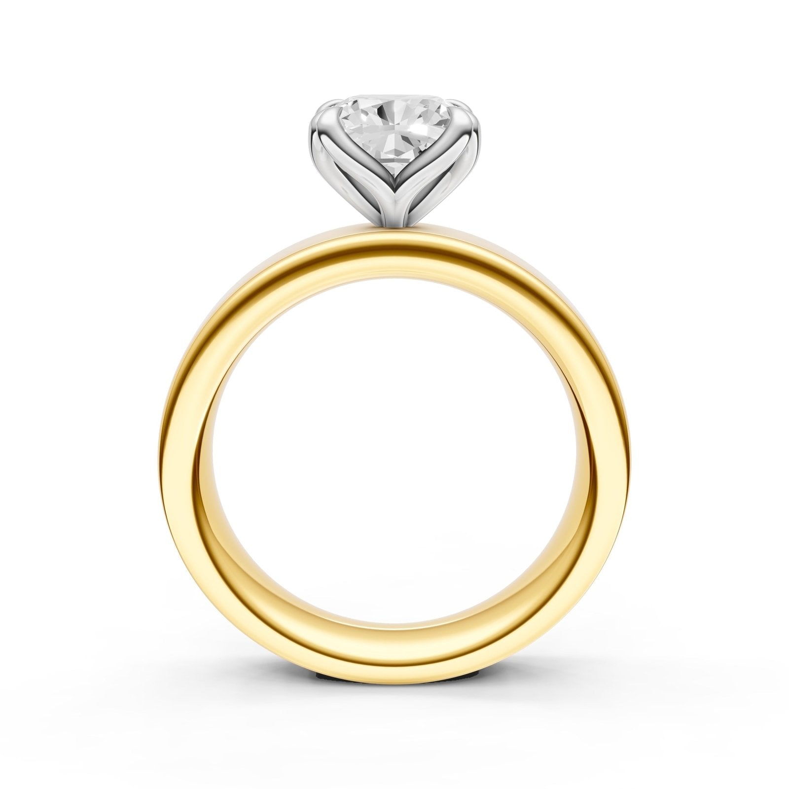 Birmingham Jewelry - Petal Wide Engagement Ring (Cushion) - Birmingham Jewelry
