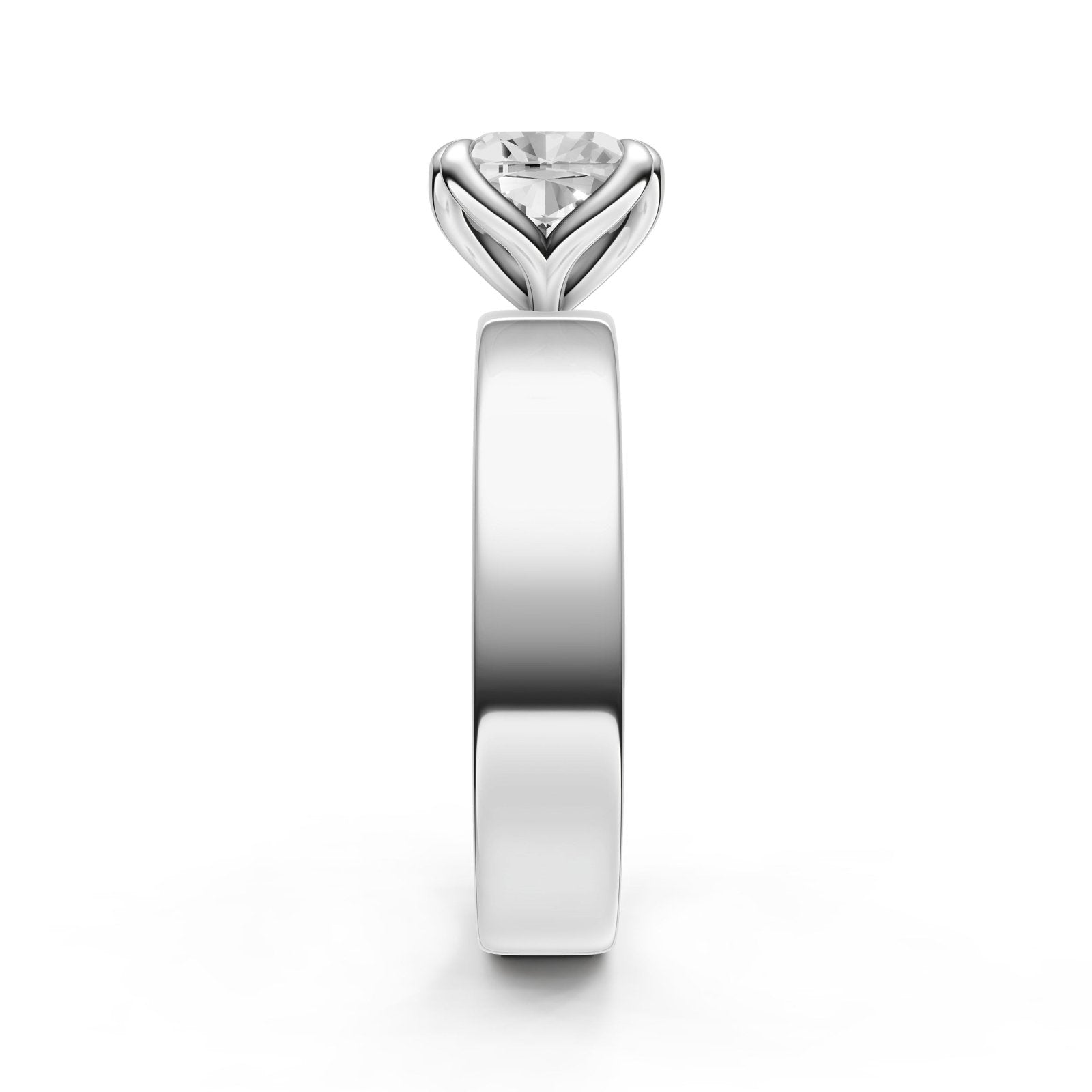 Birmingham Jewelry - Petal Wide Engagement Ring (Cushion) - Birmingham Jewelry
