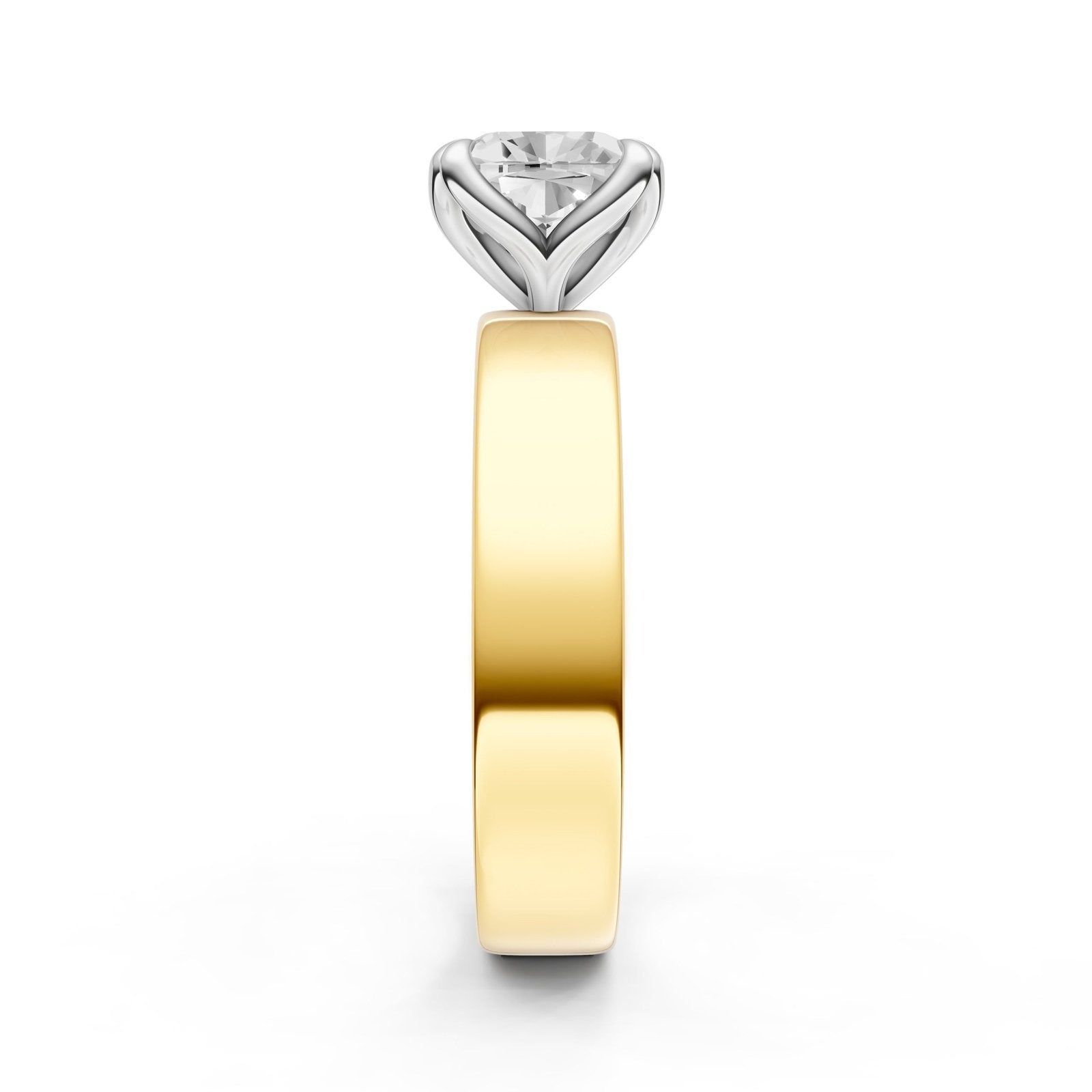 Birmingham Jewelry - Petal Wide Engagement Ring (Cushion) - Birmingham Jewelry