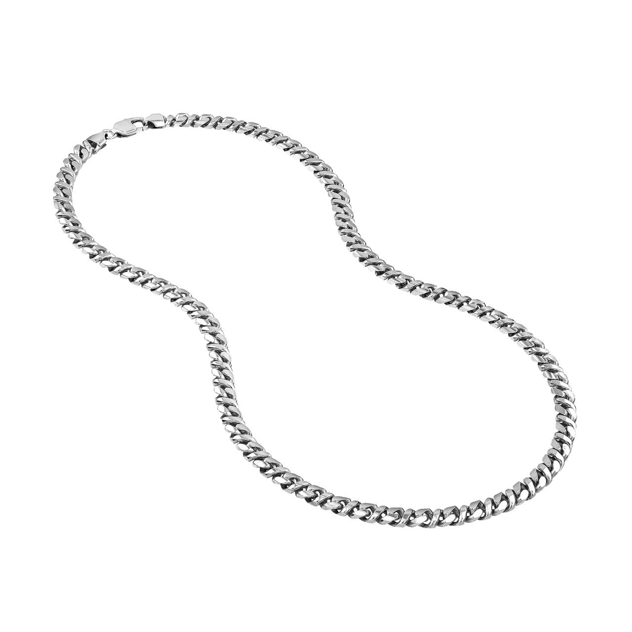 Birmingham Jewelry - Sterling Silver 7.00mm 8 Sided D/C Curb Chain - Birmingham Jewelry