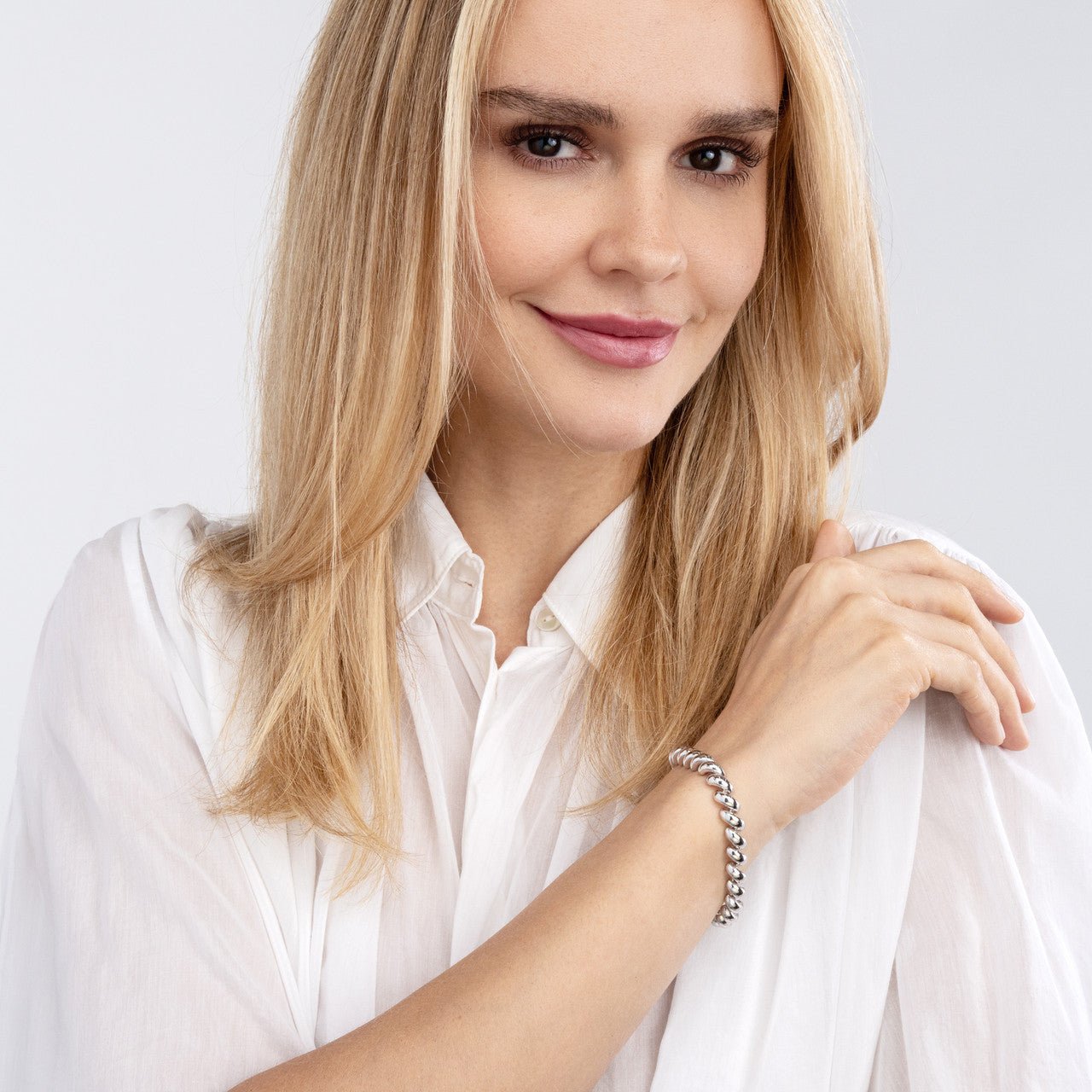 Birmingham Jewelry - Sterling Silver 7.60mm San Marco Link Bracelet - Birmingham Jewelry