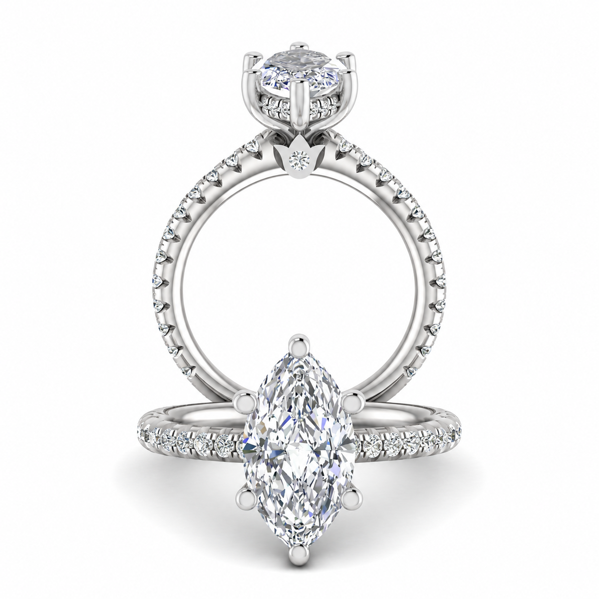 RENAISSANCE-999DBMQ-1.2 VERRAGIO Engagement Ring Birmingham Jewelry Verragio Jewelry | Diamond Engagement Ring RENAISSANCE-986R