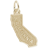 Rembrandt Charms - Rembrandt Charms - California Map Charm - 3294 - Birmingham Jewelry