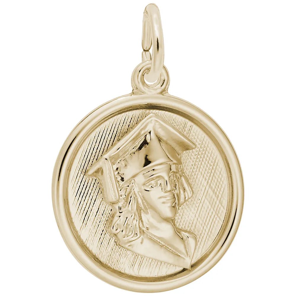 Rembrandt Charms - Rembrandt Charms - Female Graduate Disc Charm - 1215 - Birmingham Jewelry