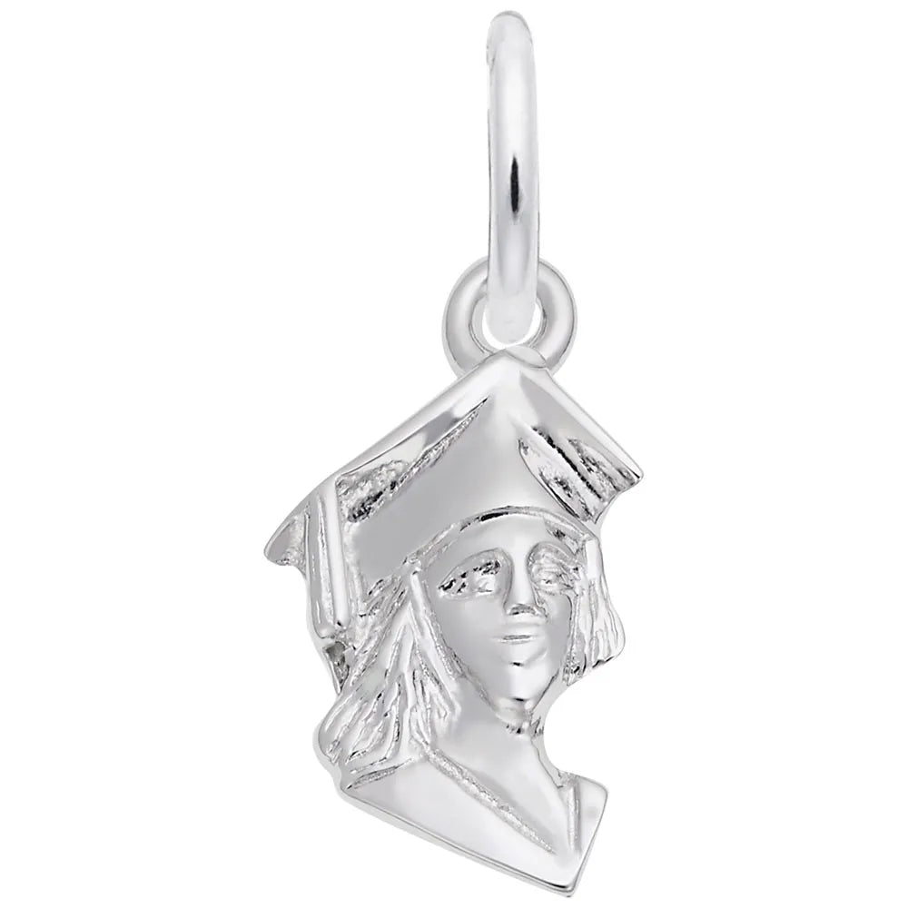 Rembrandt Charms - Rembrandt Charms - Female Graduate Head Accent Charm - 5340 - Birmingham Jewelry