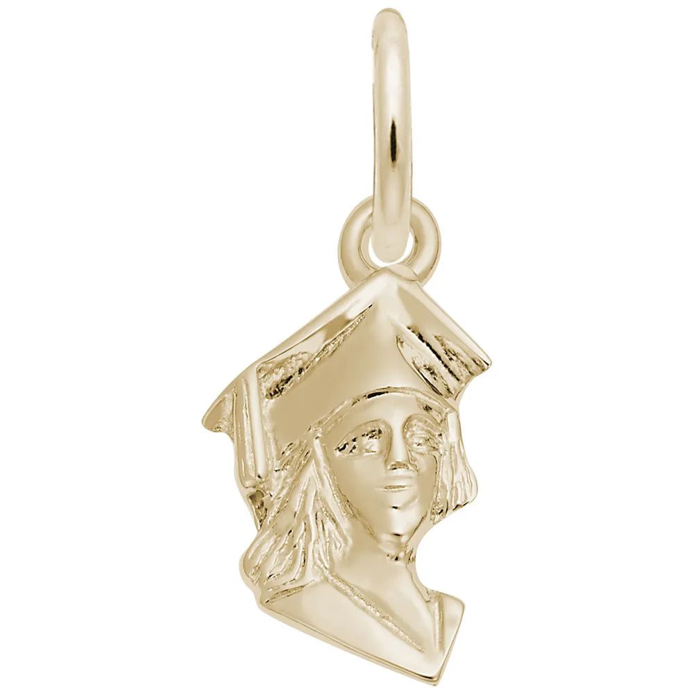 Rembrandt Charms - Rembrandt Charms - Female Graduate Head Accent Charm - 5340 - Birmingham Jewelry