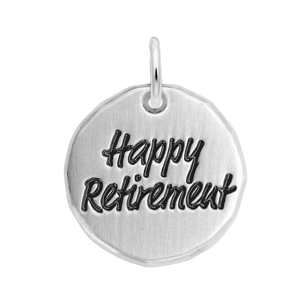 Rembrandt Charms - Happy Retirement Tag - 1066 Rembrandt Charms Charm Birmingham Jewelry 