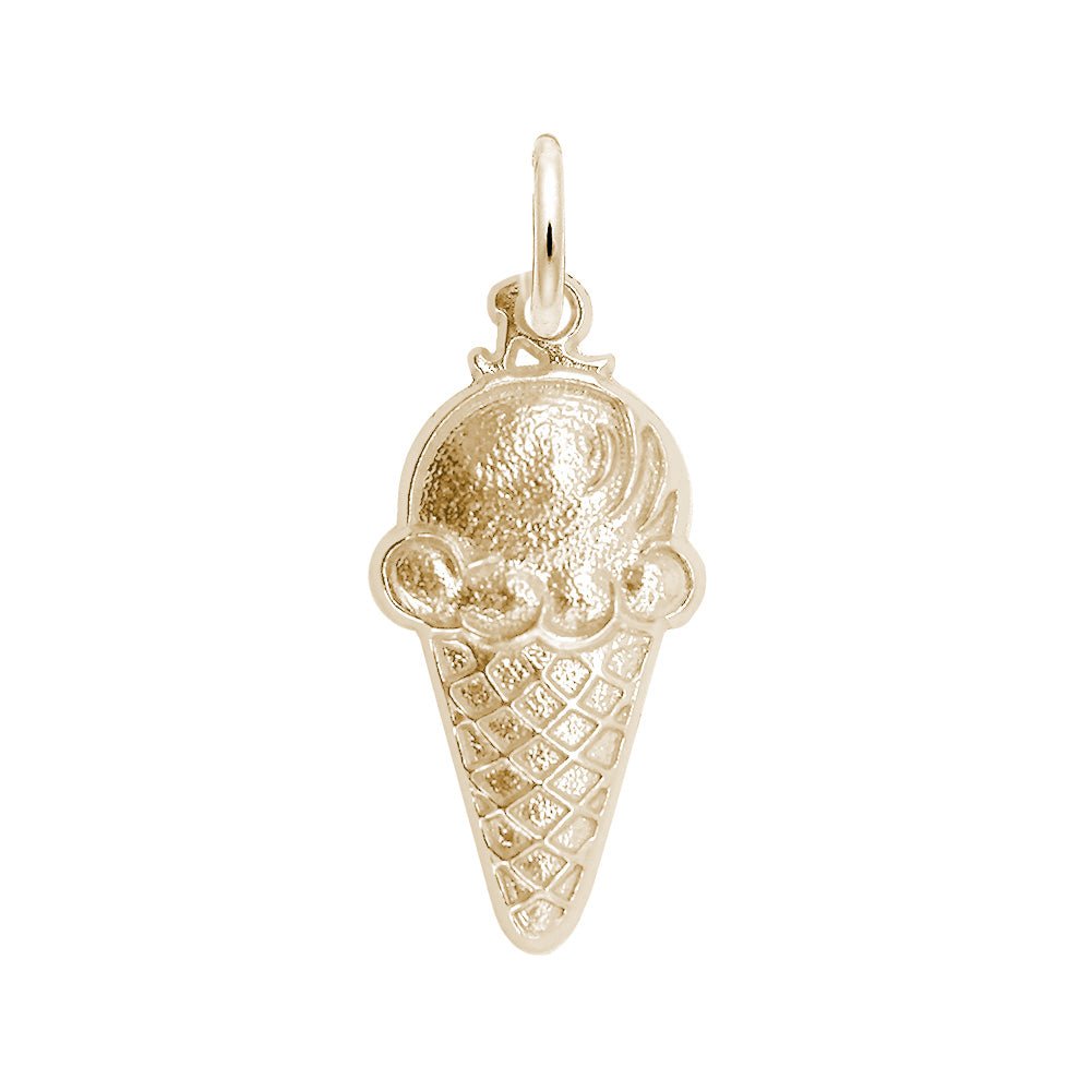 Rembrandt Charms - Ice Cream Cone - 1013 Rembrandt Charms Charm Birmingham Jewelry 