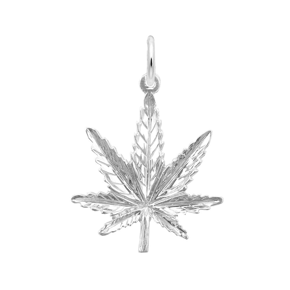 Rembrandt Charms - Marijuana Leaf Charm – LG - 1027 Rembrandt Charms Charm Birmingham Jewelry 