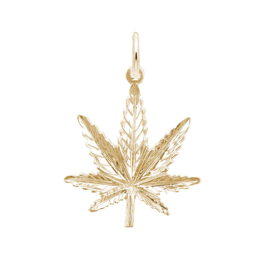 Rembrandt Charms - Marijuana Leaf Charm – LG - 1027 Rembrandt Charms Charm Birmingham Jewelry 