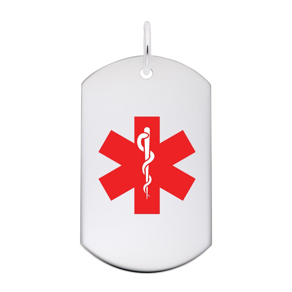 Rembrandt Charms - Rembrandt Charms - Medical Dog Tag - 8399-073 - Birmingham Jewelry