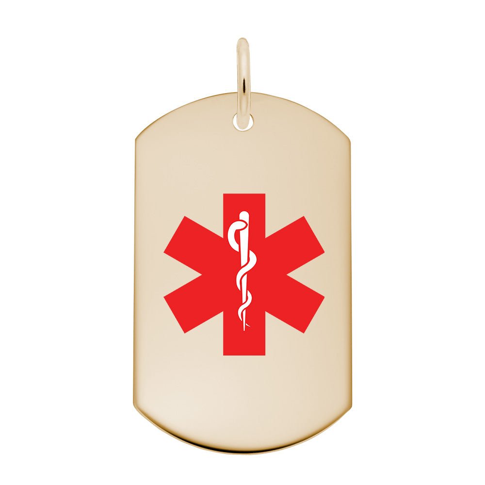 Rembrandt Charms - Rembrandt Charms - Medical Dog Tag - 8399-073 - Birmingham Jewelry