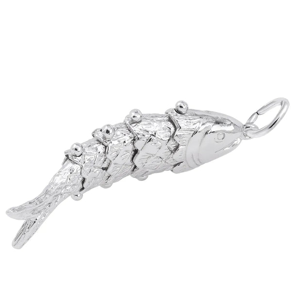 Rembrandt Charms - Rembrandt Charms - New Wiggle Fish Charm - 1537 - Birmingham Jewelry