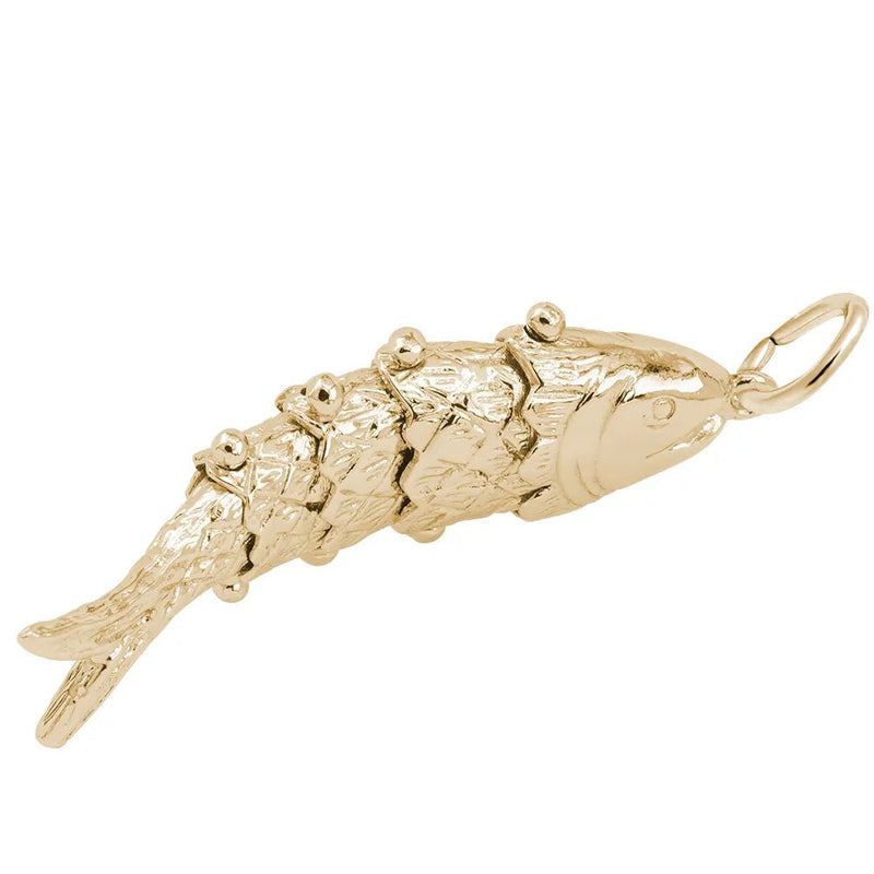 Rembrandt Charms - New Wiggle Fish Charm - 1537 Rembrandt Charms Charm Birmingham Jewelry 