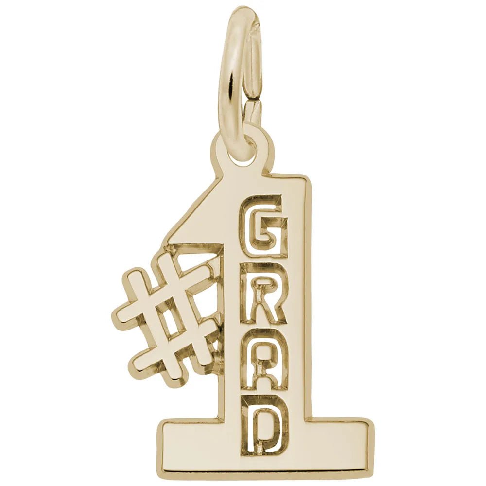 Rembrandt Charms - Rembrandt Charms - Number One Grad Charm - 3486 - Birmingham Jewelry