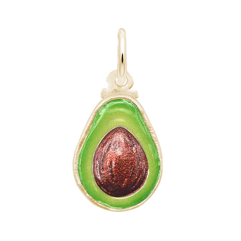 Rembrandt Charms - Painted Avocado Charm – SM - 1065-001 Rembrandt Charms Charm Birmingham Jewelry 