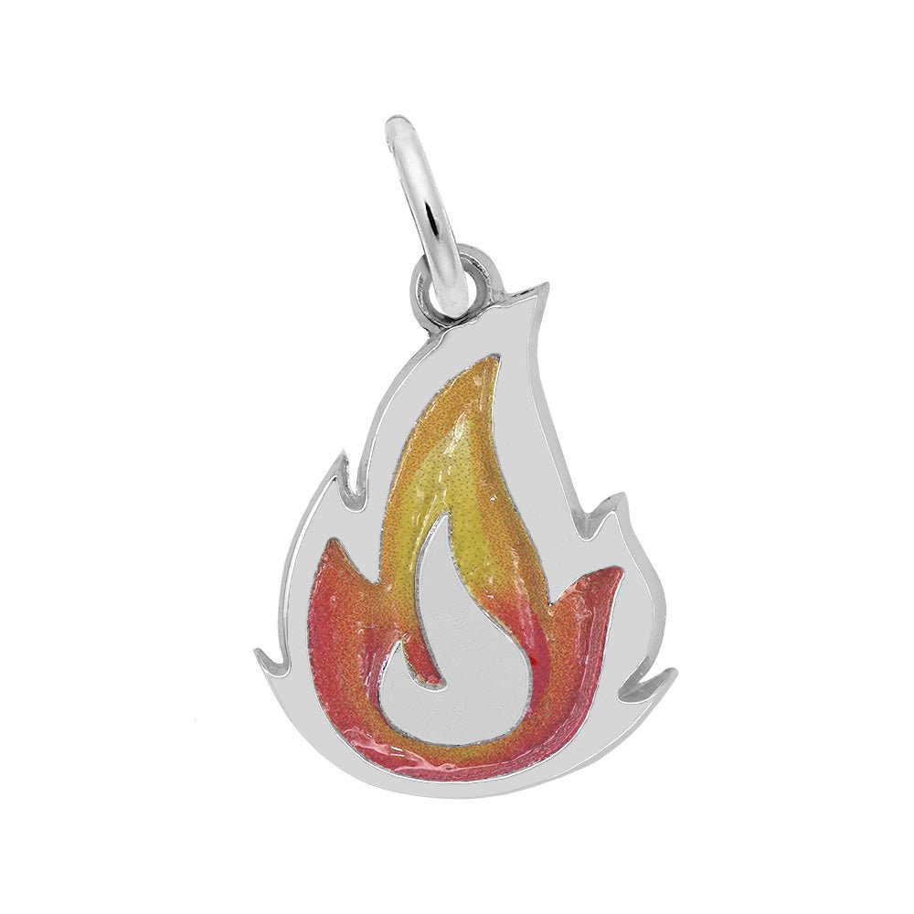 Rembrandt Charms - Painted Flame Charm - 1020-001 Rembrandt Charms Charm Birmingham Jewelry 