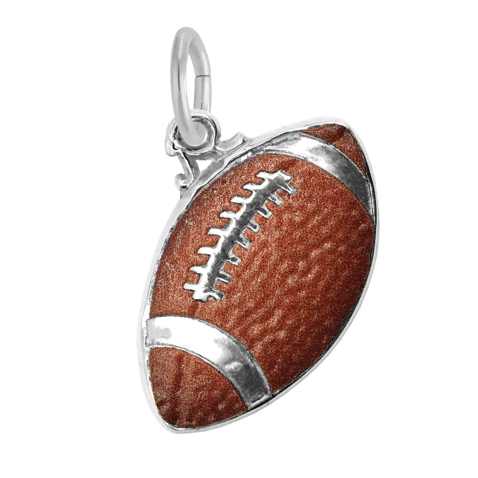 Rembrandt Charms - Rembrandt Charms - Painted Football Charm – 1110 - 001 - Birmingham Jewelry