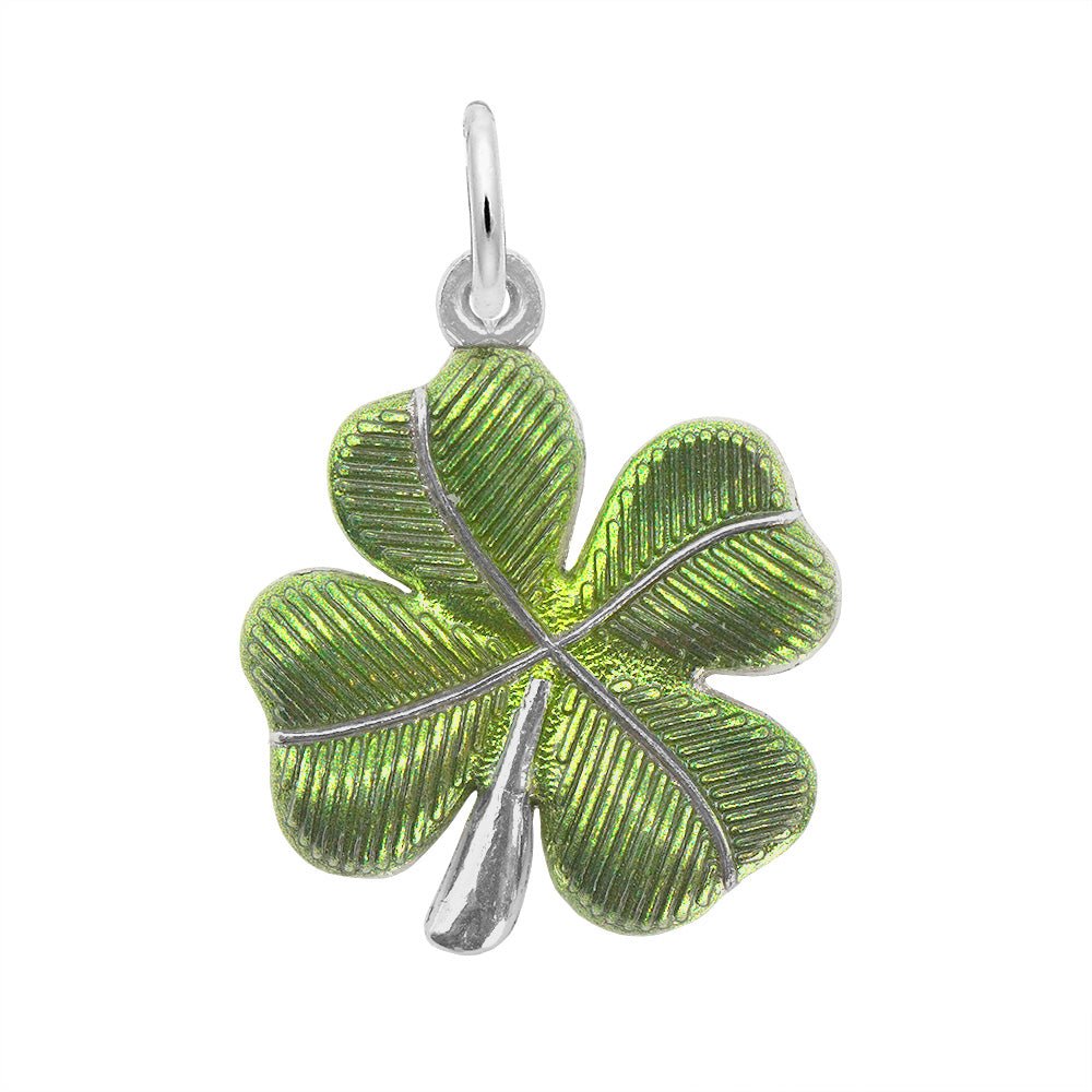 Rembrandt Charms - Painted Four Leaf Clover Charm - 0395-001 Rembrandt Charms Charm Birmingham Jewelry 
