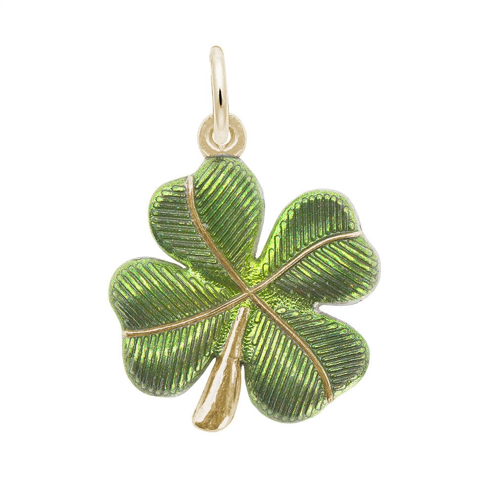 Rembrandt Charms - Painted Four Leaf Clover Charm - 0395-001 Rembrandt Charms Charm Birmingham Jewelry 